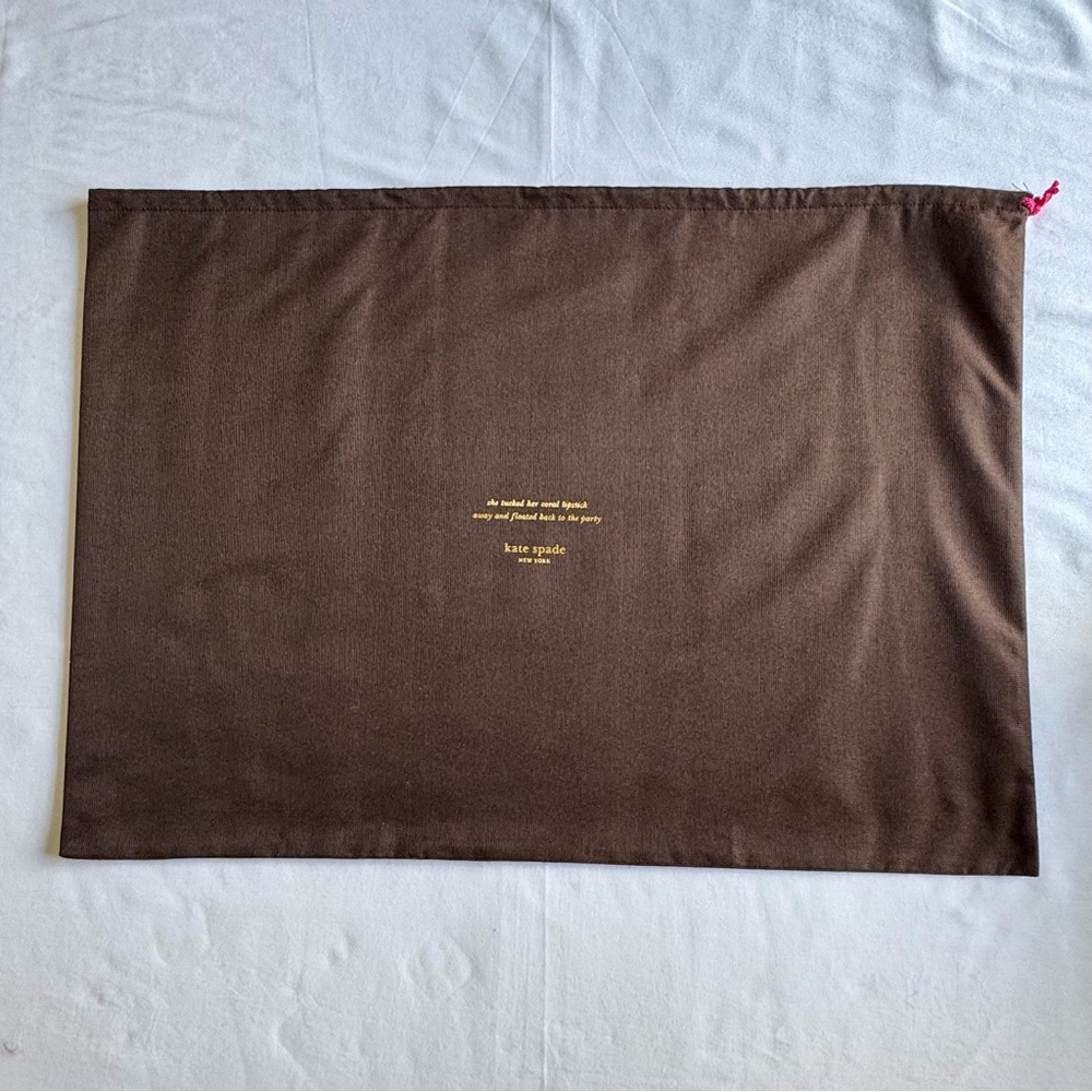 Kate Spade Brown Storybook Dust Bag - Large - 27.5" x 19"